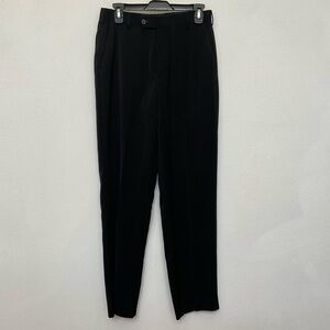 Pierre Cardin Black Basic Trousee Dress Pants Size 30x32 Men Formal Event